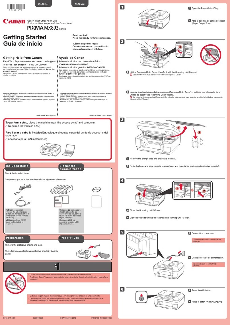 Canon PIXMA MX892 User manual