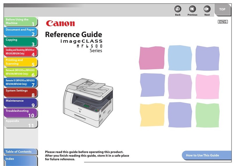 Canon imageCLASS MF6540 User manual