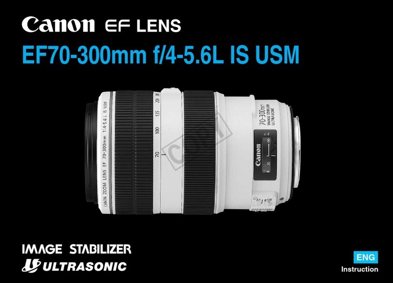 Canon EF 70-300mm f/4.5-5.6 IS USM User manual