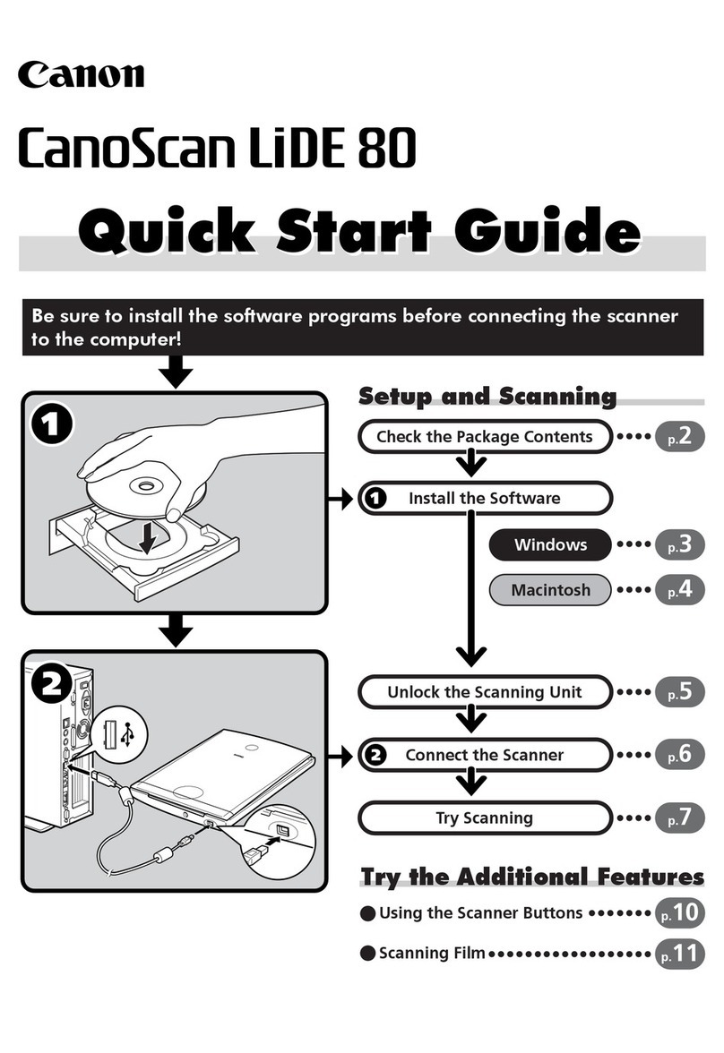 Canon CanoScan LiDE 80 quick start guide