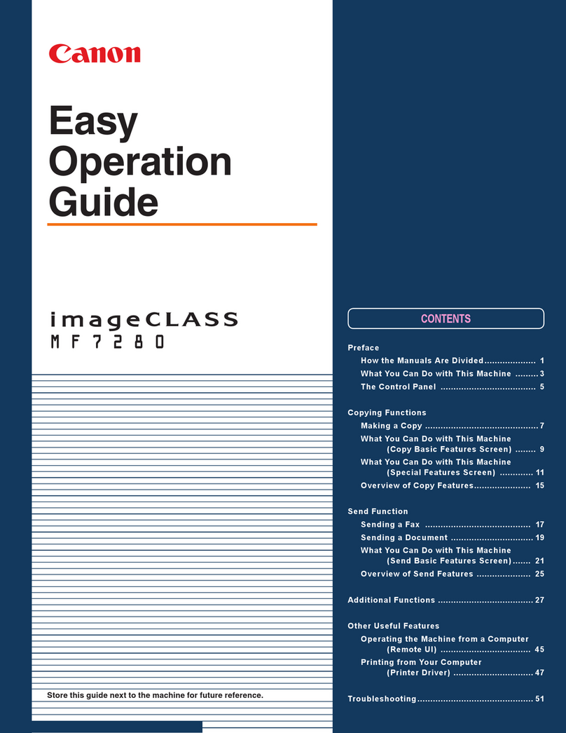 Canon MF7280 - ImageCLASS B/W Laser User manual