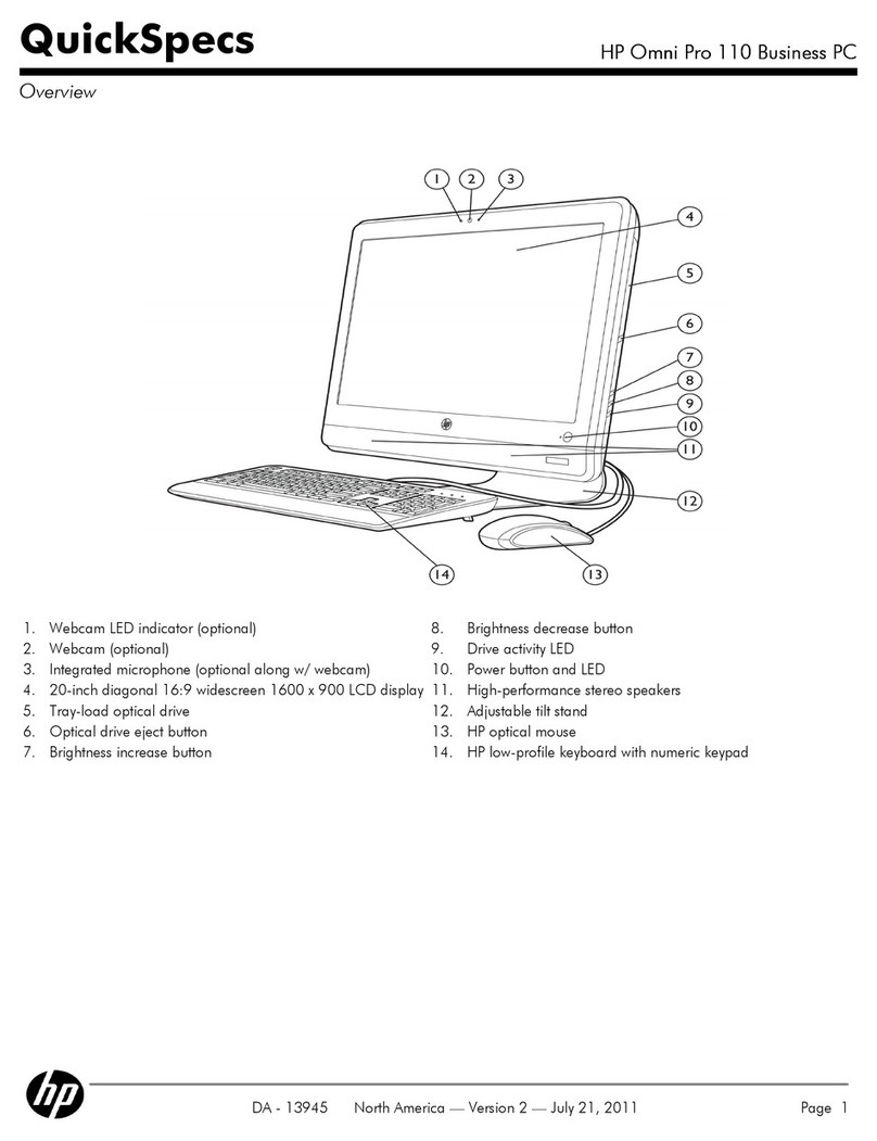 HP Omni Pro 110 User manual