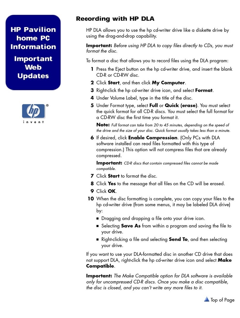 HP Pavilion 512 Manual