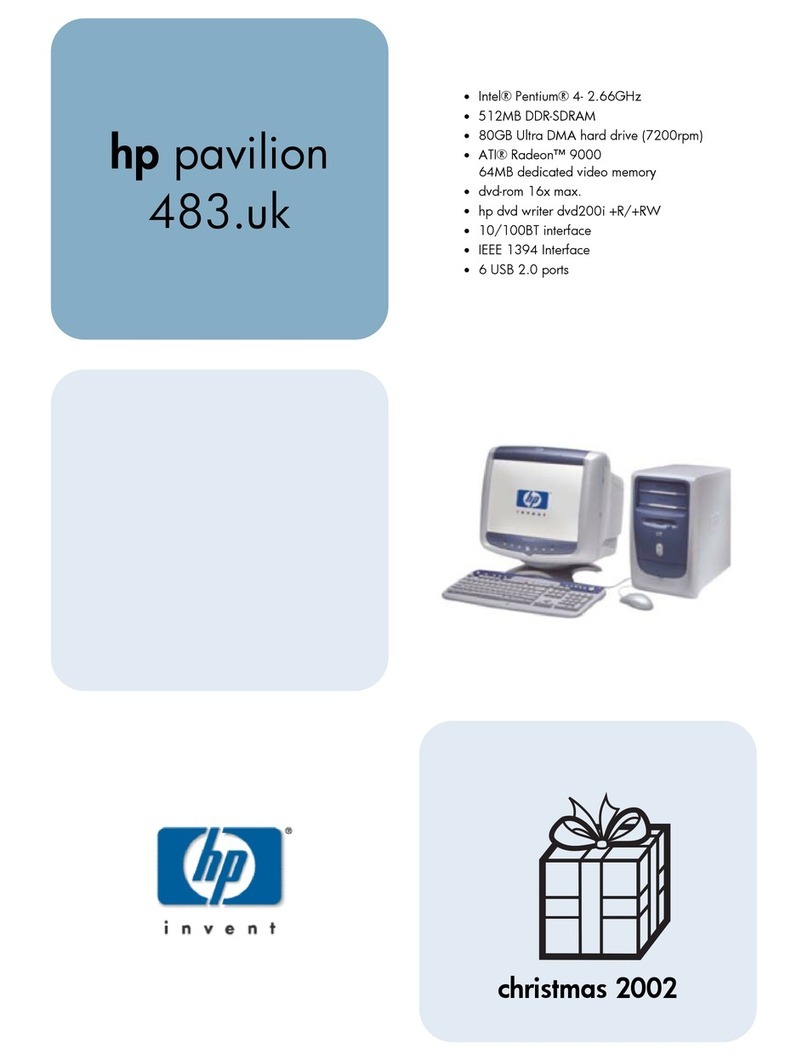 HP Pavilion 483 User manual