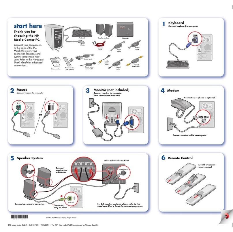 HP Media Center User manual