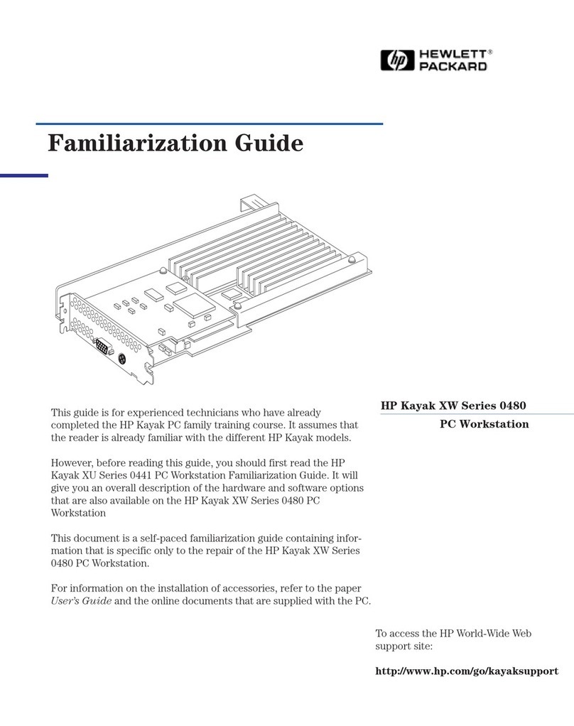 HP Kayak XW04 User manual
