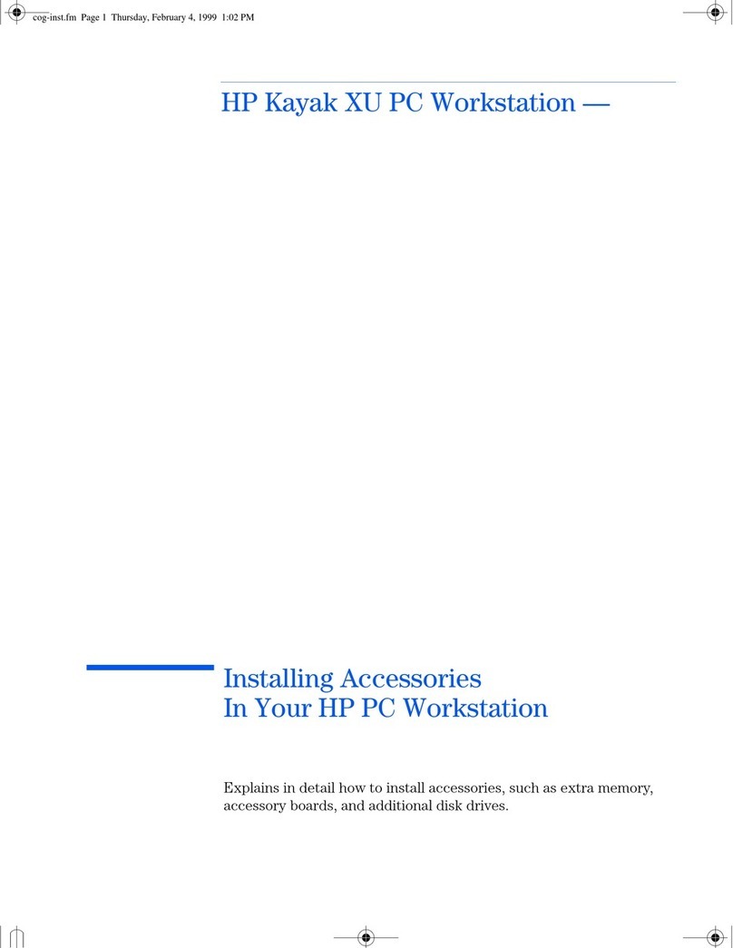 HP Kayak XU04 User manual