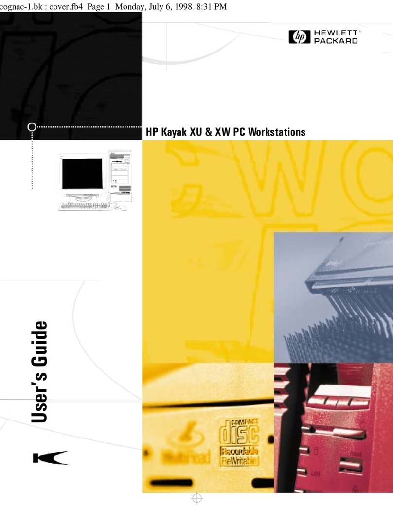 HP Kayak XU04 User manual