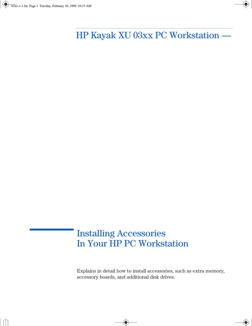 HP Kayak XU Series 03 User manual HP Kayak XU Series 03 User manual