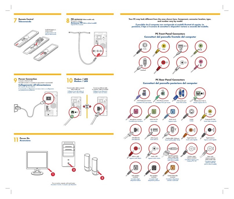 HP Media Center Specification sheet HP Media Center Specification sheet