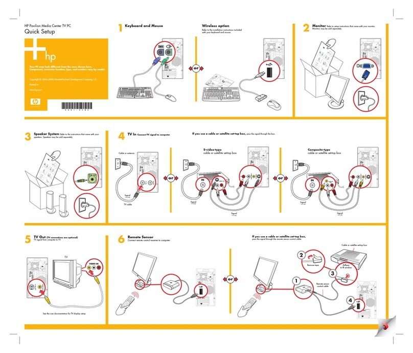 HP Media Center User manual