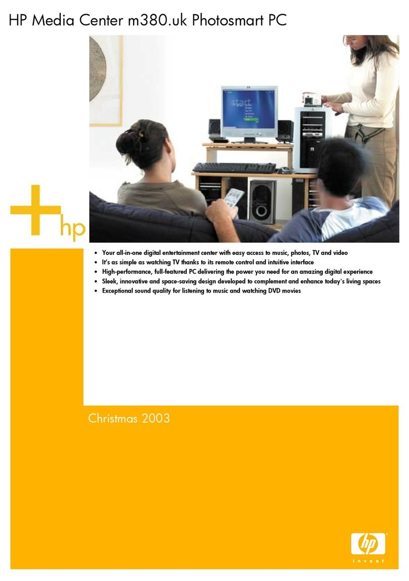 HP Media Center User manual