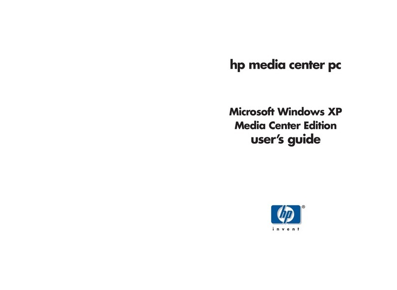 HP Media Center User manual HP Media Center User manual