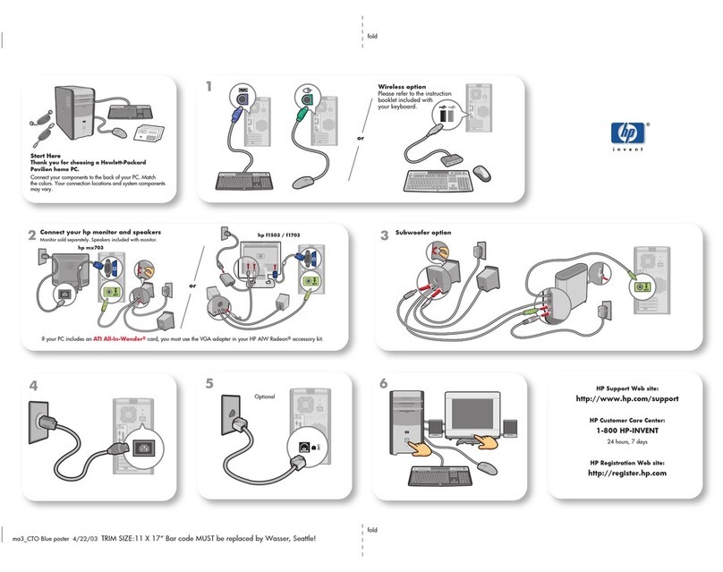 HP Pavilion a250 Instruction Manual