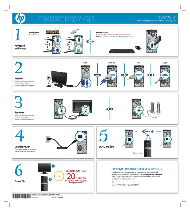 HP Pavilion Elite e9160f User manual