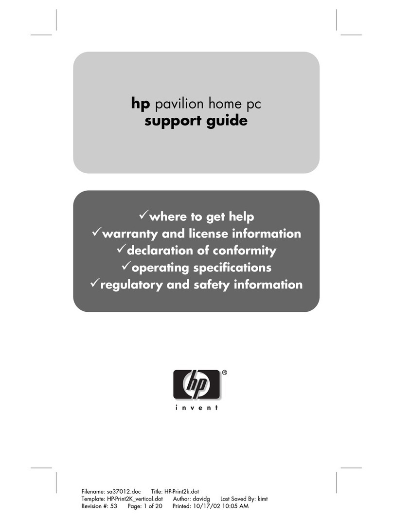 HP Pavilion 754 Installation instructions