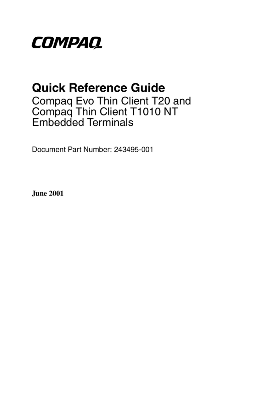 HP Compaq t1010 User manual