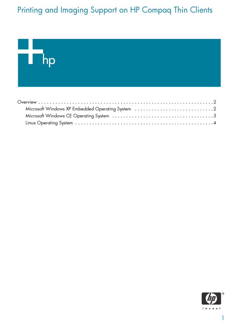 HP T5720 - Compaq Thin Client Installation guide HP T5720 - Compaq Thin Client Installation guide