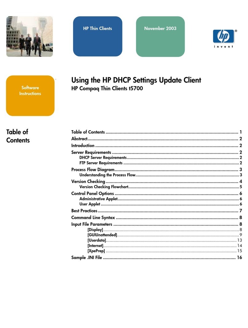 HP T5720 - Compaq Thin Client Quick start guide