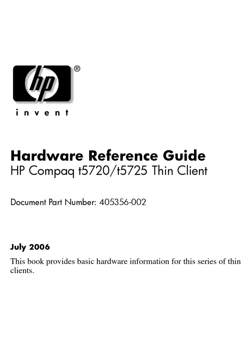 HP T5720 - Compaq Thin Client Operating and maintenance manual
