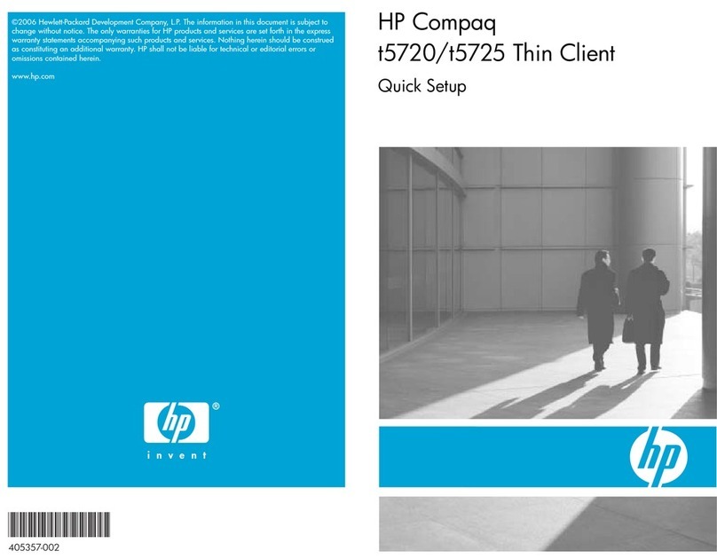 HP T5720 - Compaq Thin Client Specification sheet