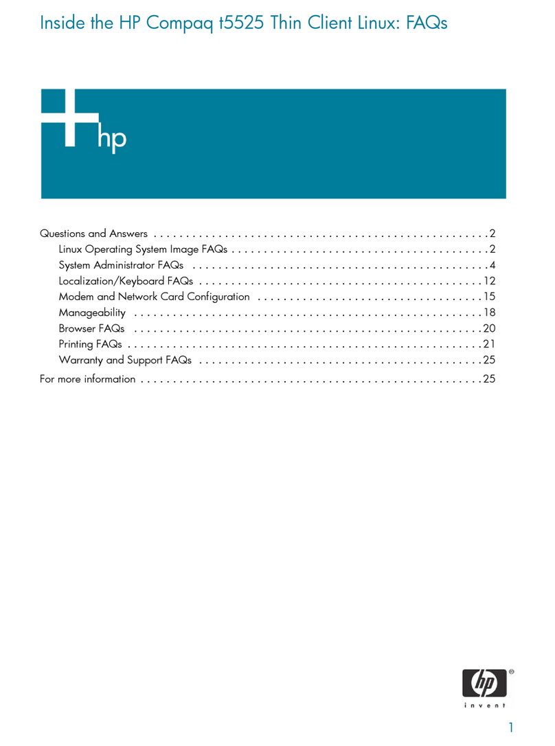 HP Compaq t5525 Instruction Manual