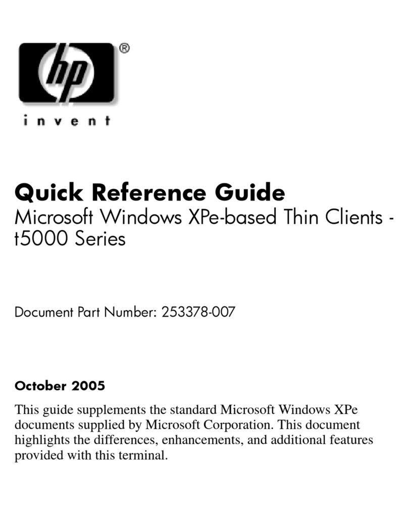 HP T5700 - compaq thin client User manual