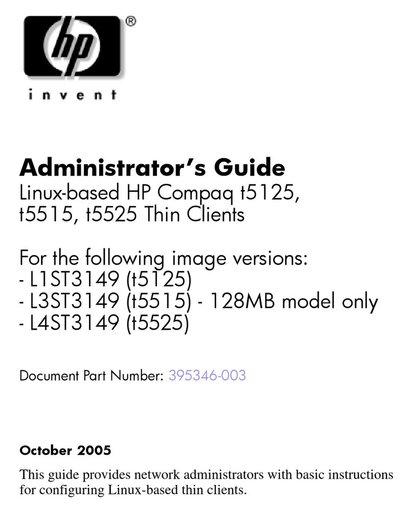 HP T5125 - Compaq Thin Client Service manual HP T5125 - Compaq Thin Client Service manual