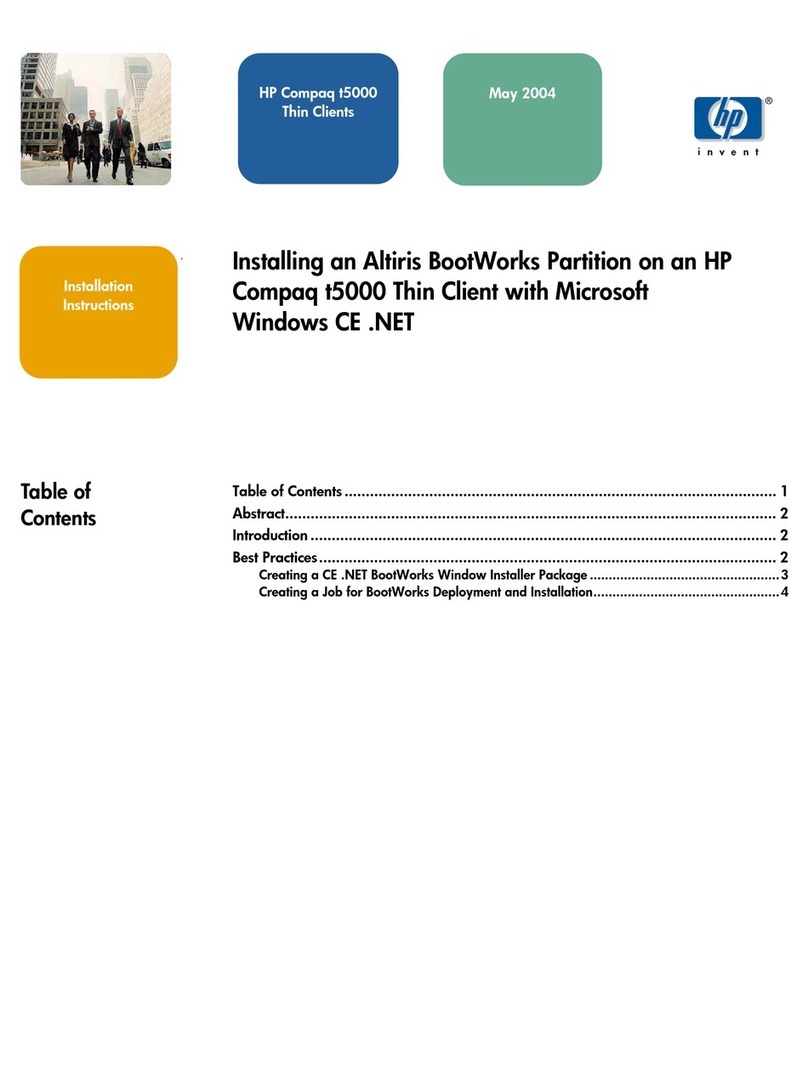 HP Compaq t5300 Manual