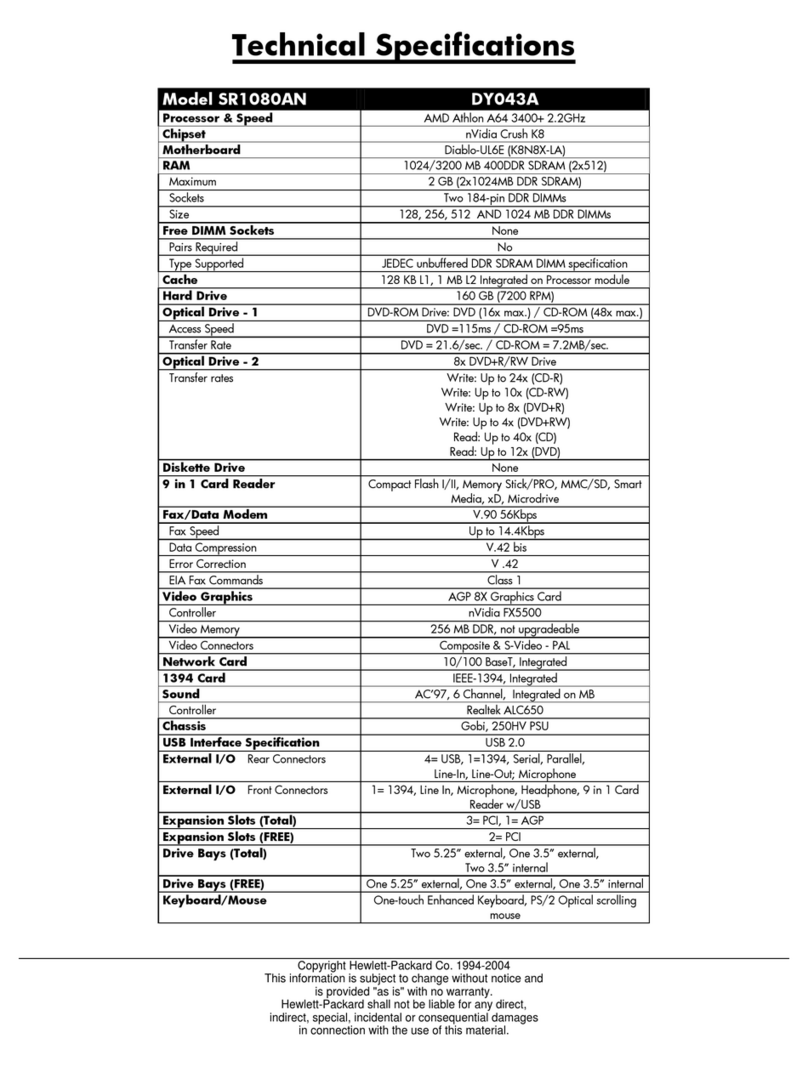 HP Compaq Presario User manual