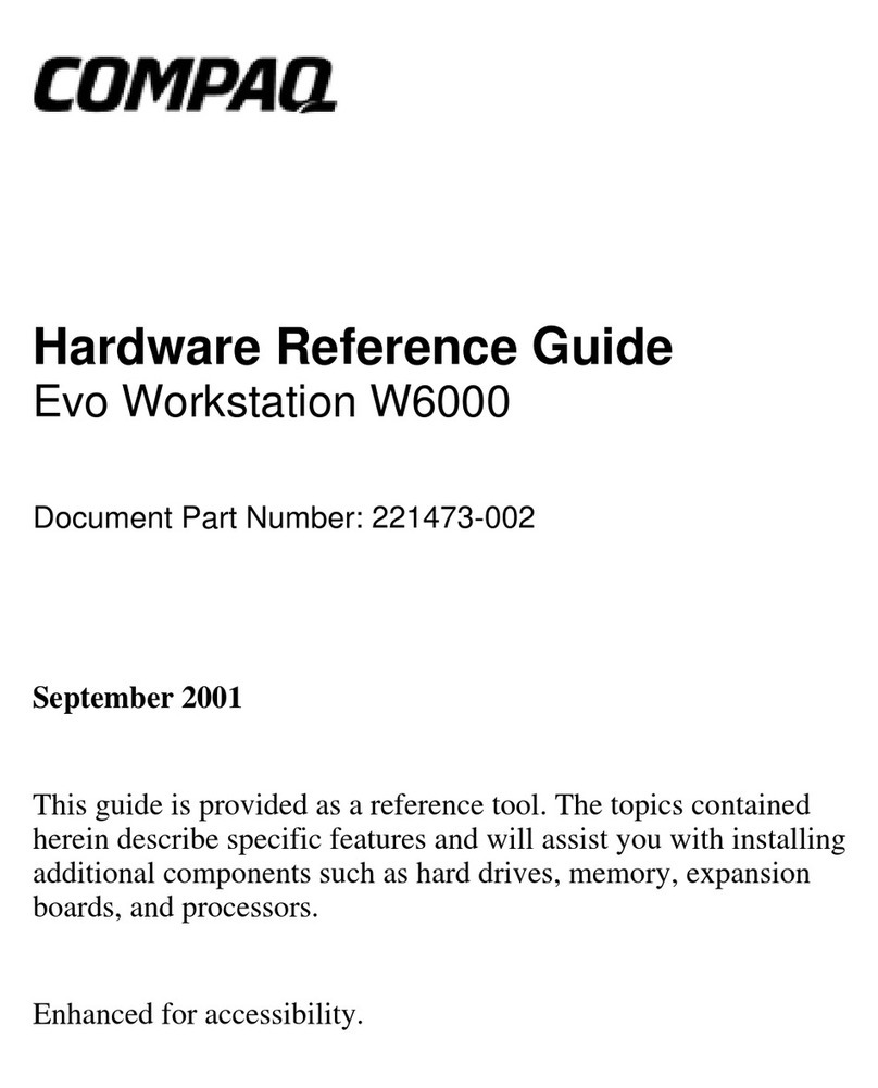 Compaq Evo W6000 Operating and maintenance manual