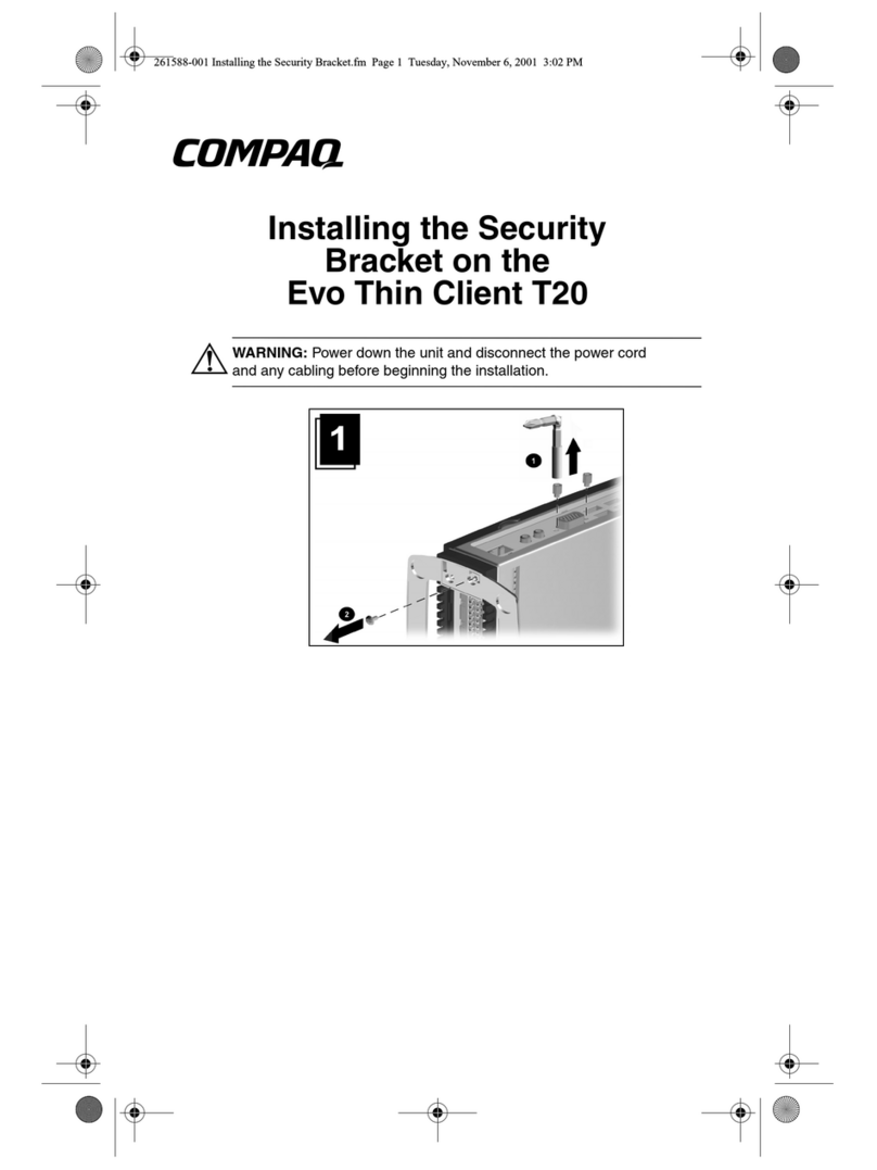Compaq Evo Thin Client t20 User manual