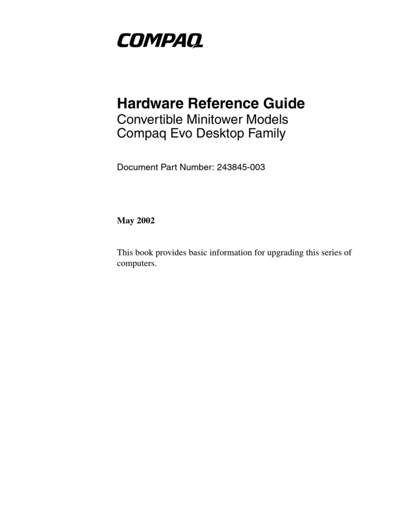 Compaq Evo D510 MT Hardware reference guide