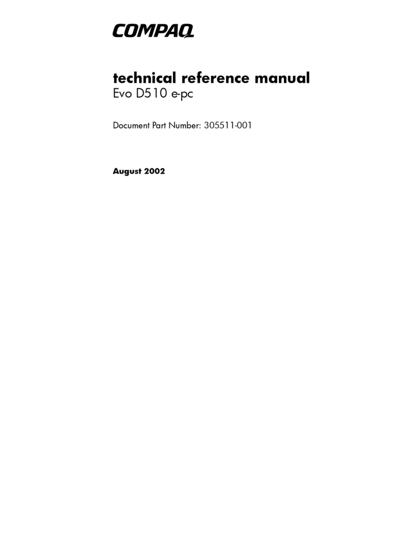 HP Evo D510 e-pc Technical reference manual