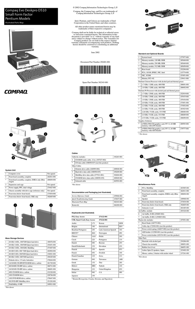 Compaq Evo D510 - Convertible Minitower Manual Compaq Evo D510 - Convertible Minitower Manual
