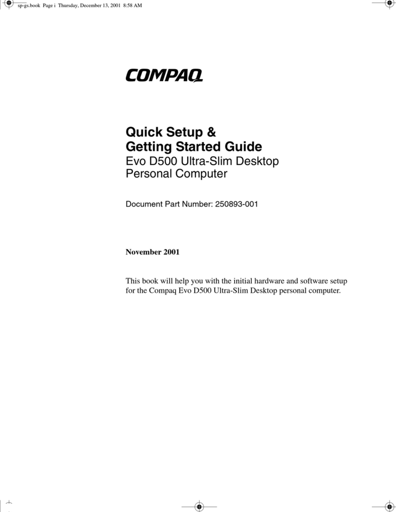 Compaq Evo D500 USD User manual