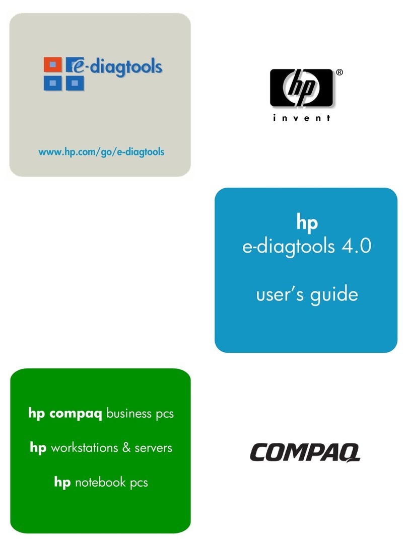 HP e-diagtools 4.0 User manual