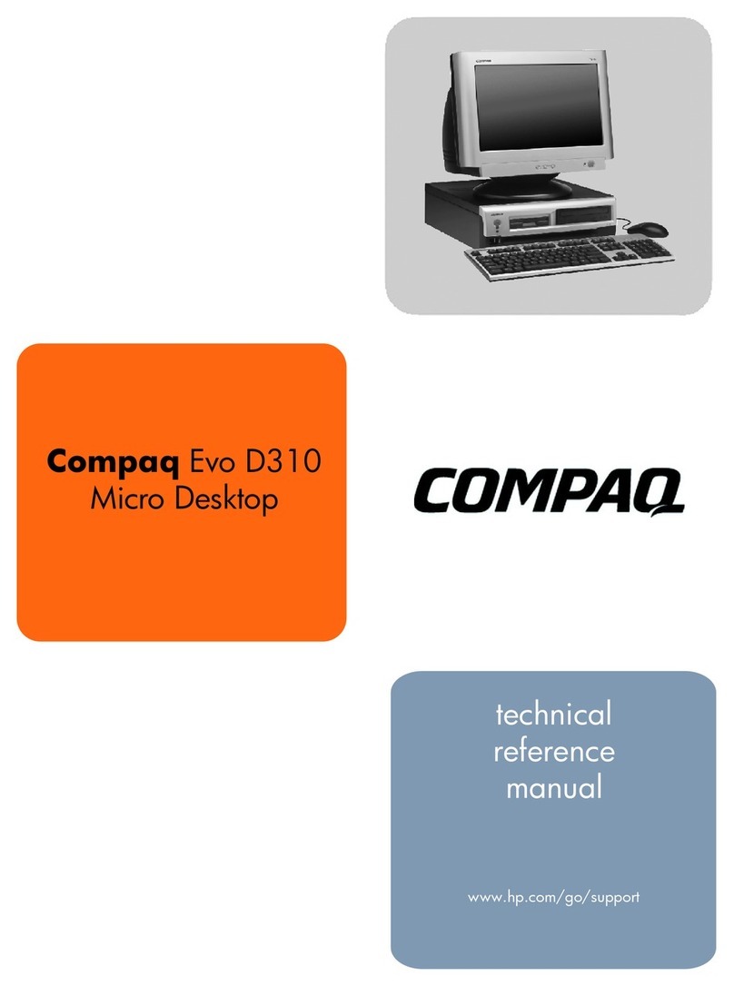 Compaq Evo D310 Micro-Desktop Technical reference manual