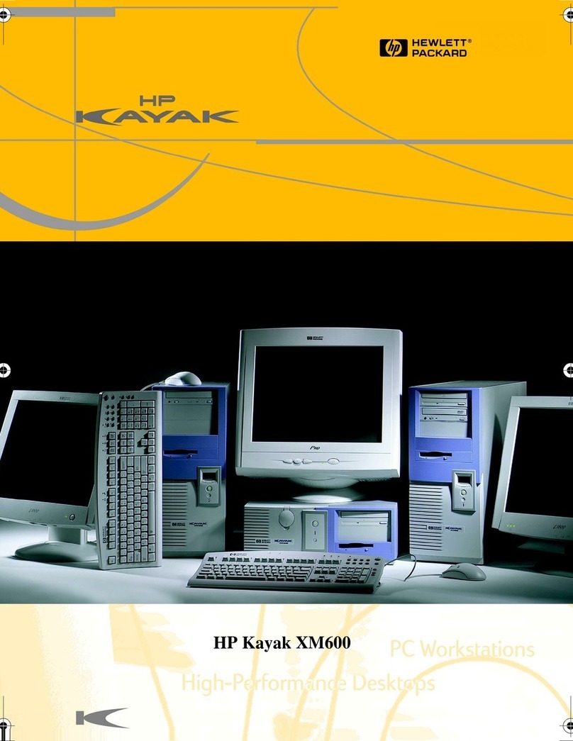 HP KAYAK XM600 user guide