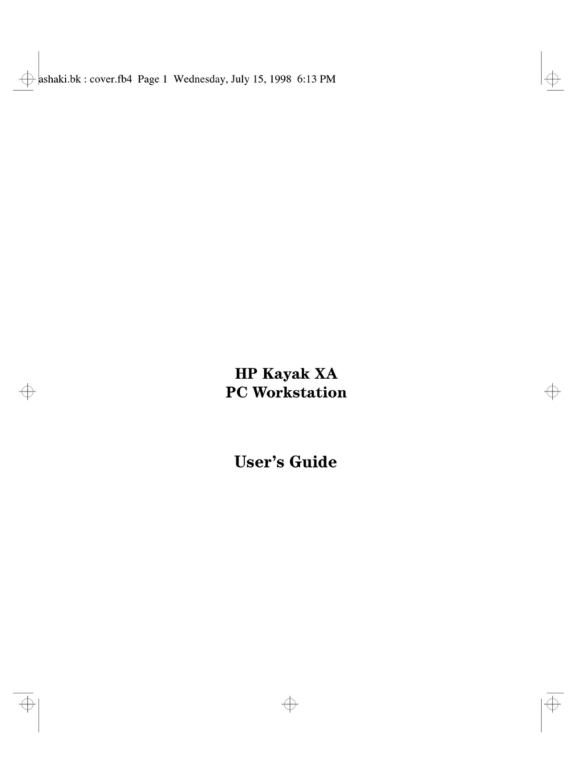HP Kayak XA05 User manual