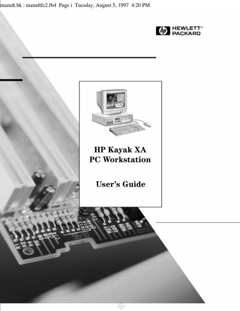 HP Kayak XA User manual