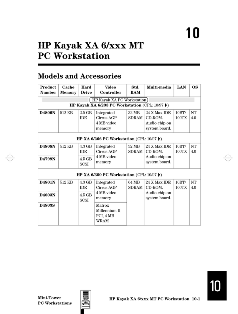 HP Kayak XA Manual