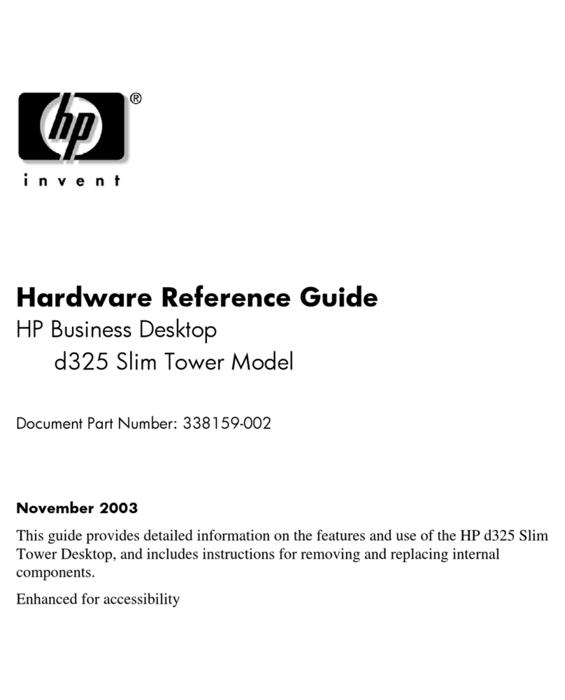 HP d325 ST Operating and maintenance manual
