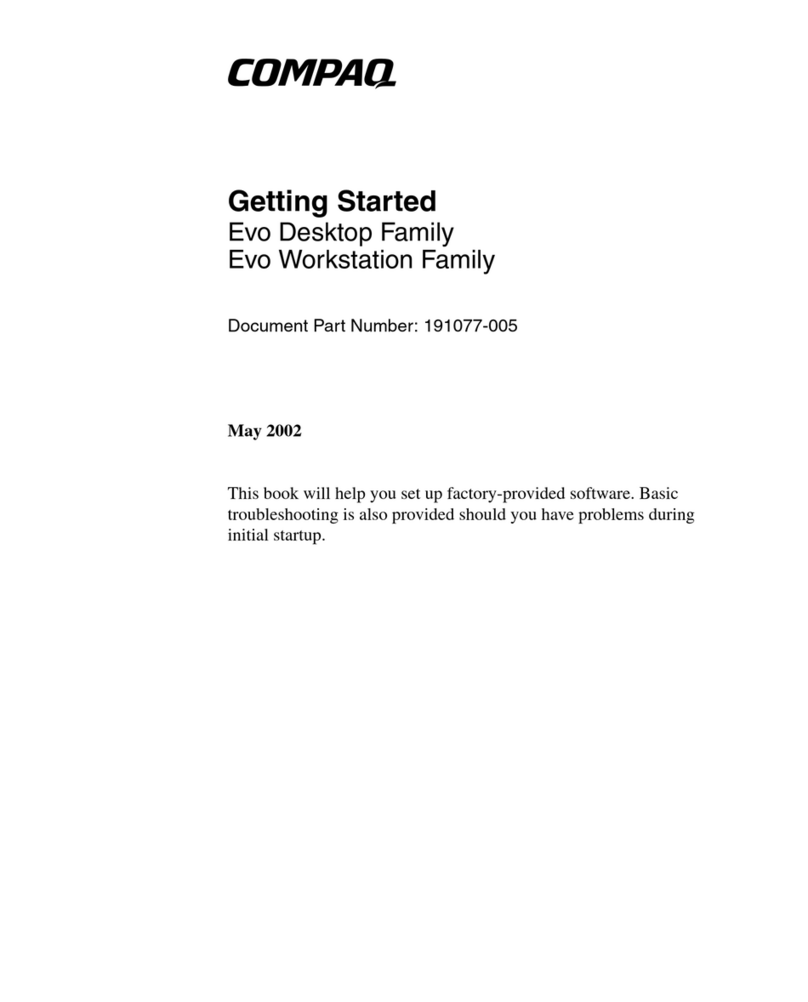 Compaq Evo D310 Micro-Desktop User manual