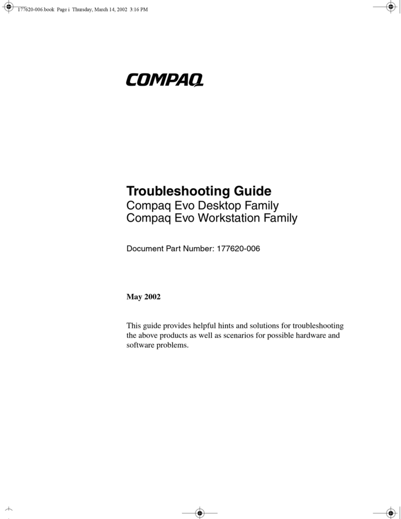 Compaq Evo D300 - Convertible Minitower User manual Compaq Evo D300 - Convertible Minitower User manual