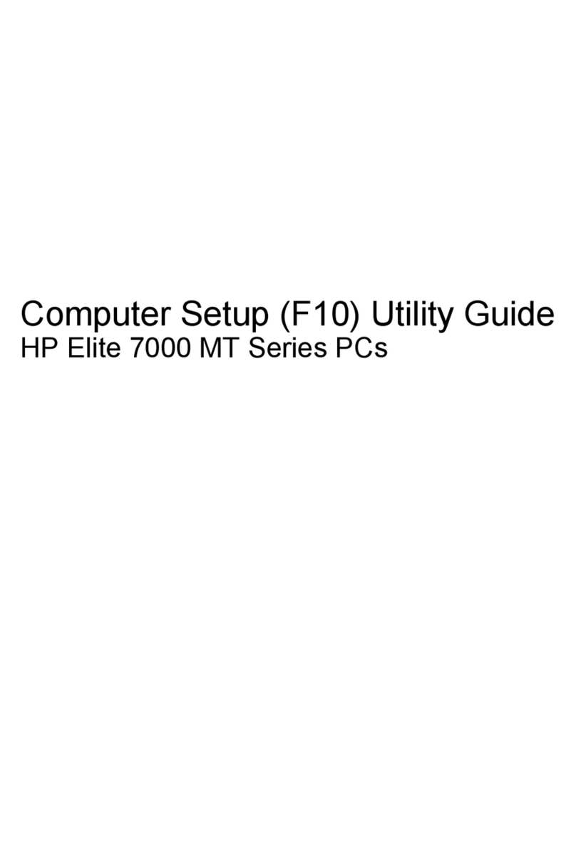 HP Elite 7000 Microtower User manual