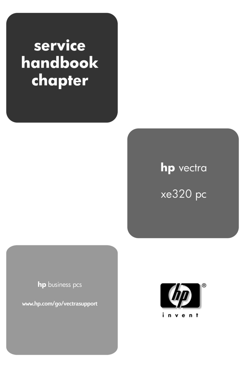 HP Vectra XE320 User manual
