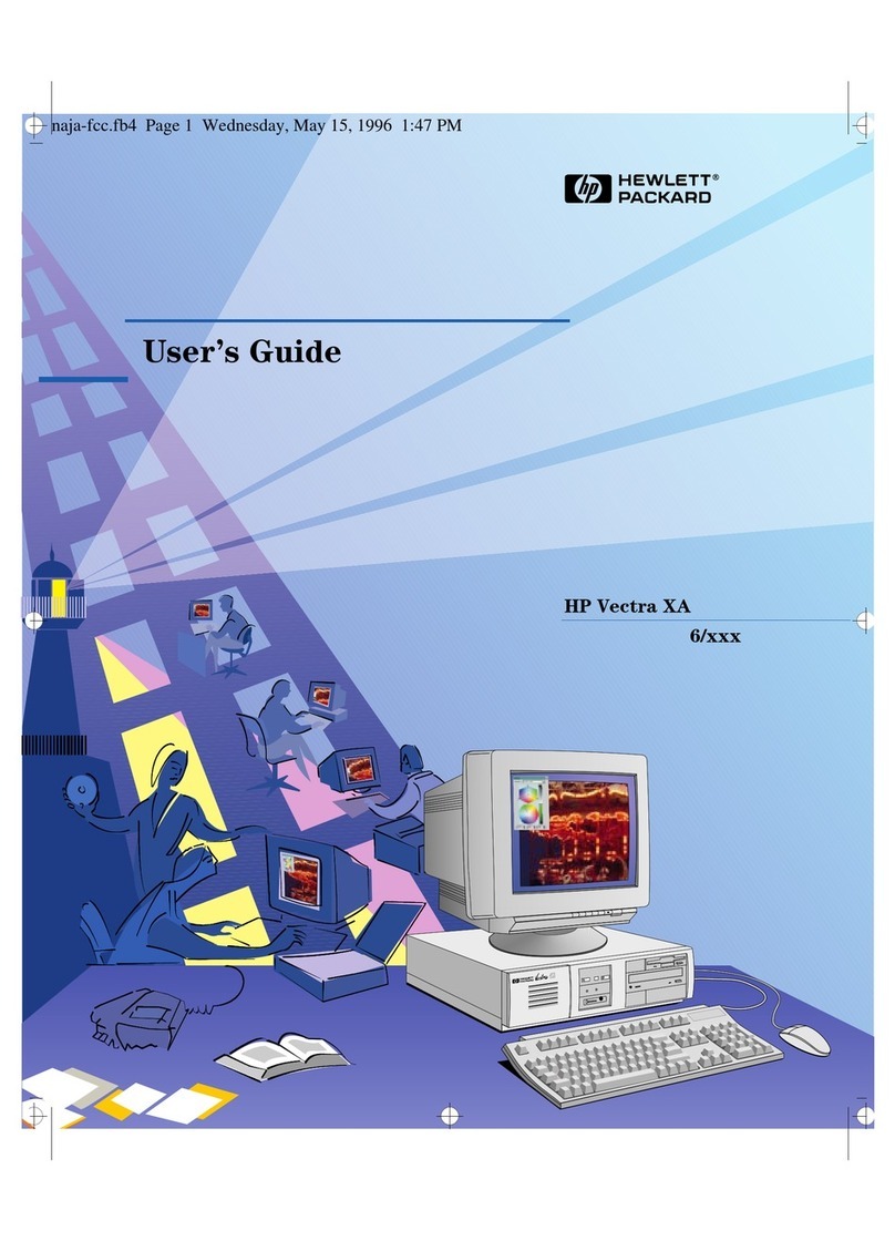 HP Vectra XA 6 Series User manual
