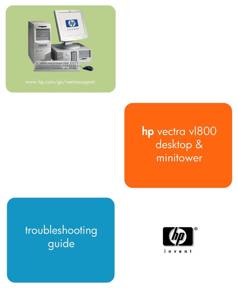 HP Vectra VL800 User manual
