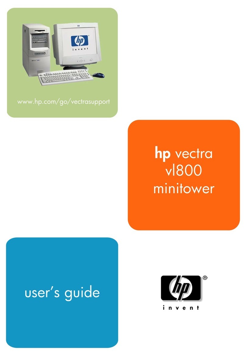 HP Vectra VL800 User manual